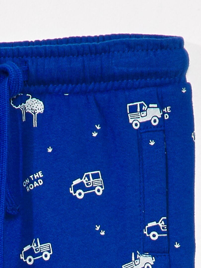 PANTALóN DE JOGGING CON ESTAMPADO  AZUL