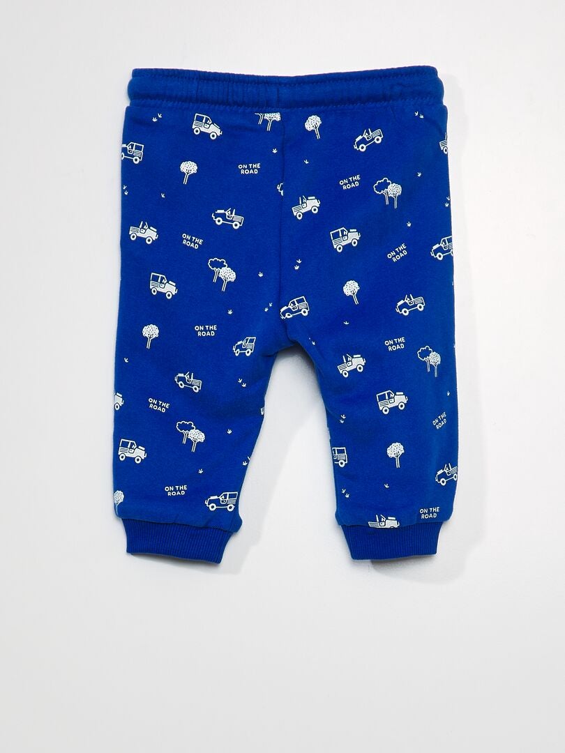 PANTALóN DE JOGGING CON ESTAMPADO  AZUL