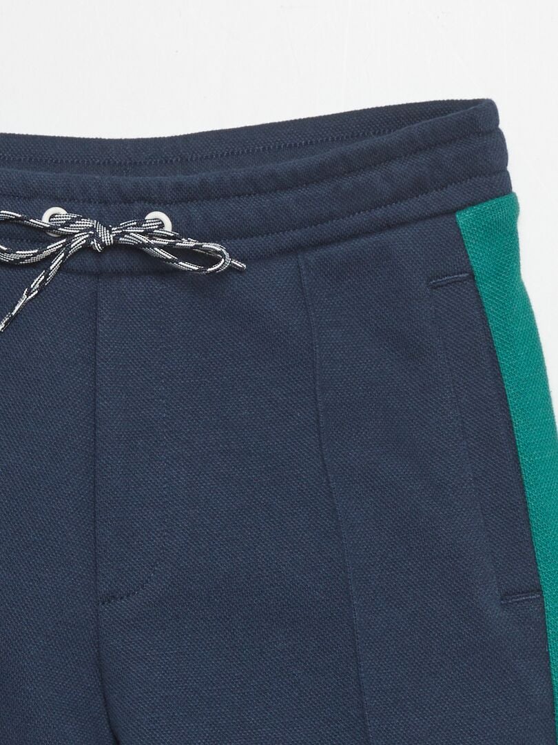 PANTALóN DE JOGGING DE PIQUé DE ALGODóN  AZUL