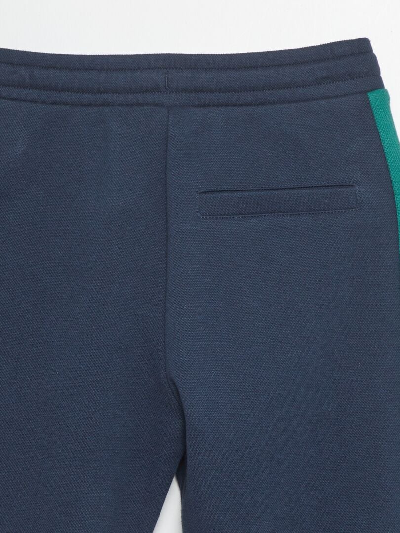 PANTALóN DE JOGGING DE PIQUé DE ALGODóN  AZUL