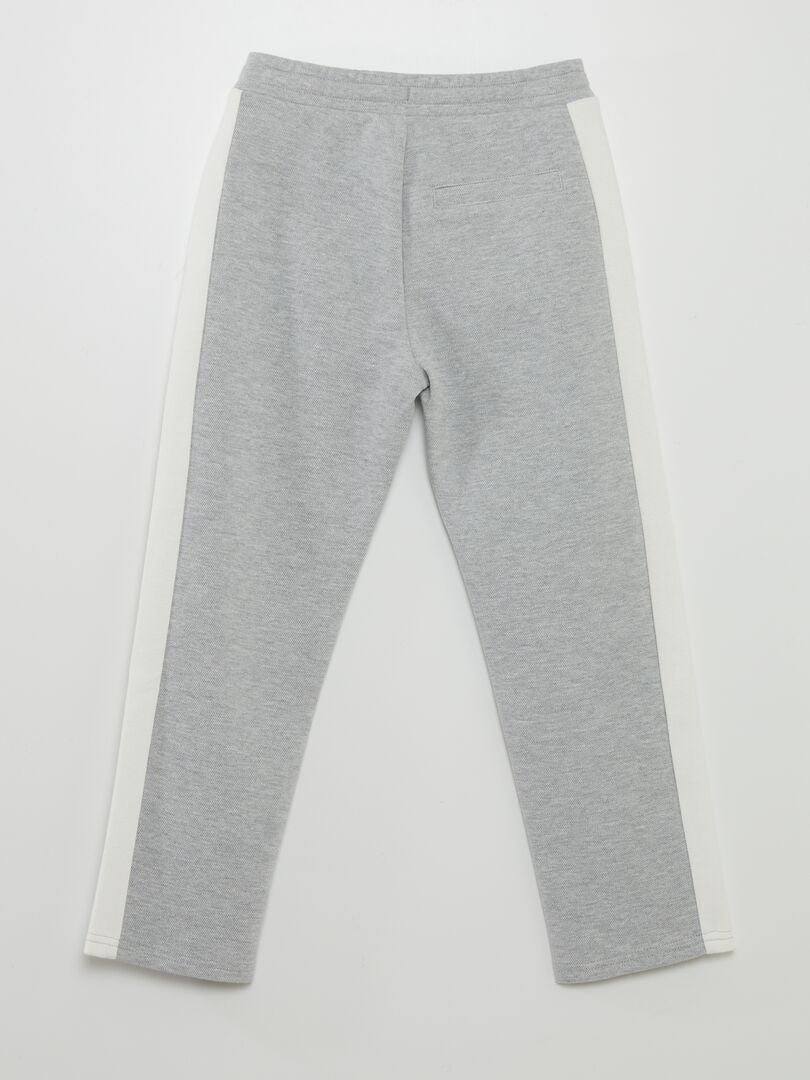 PANTALóN DE JOGGING DE PIQUé DE ALGODóN  GRIS