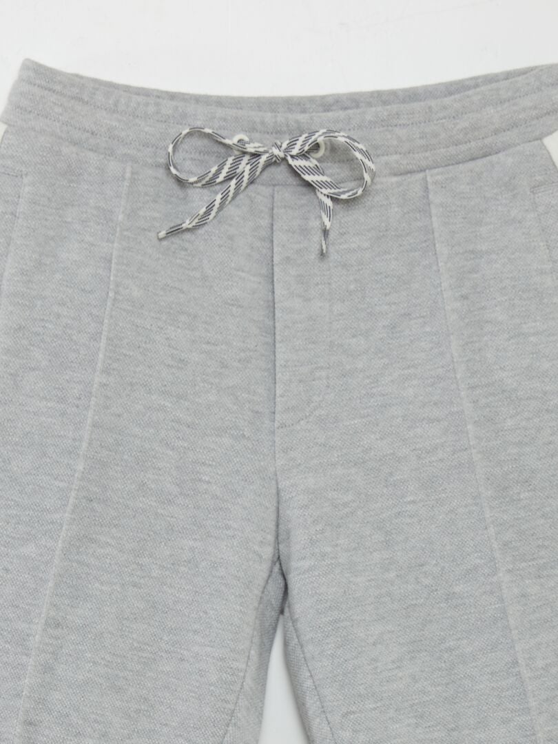 PANTALóN DE JOGGING DE PIQUé DE ALGODóN  GRIS