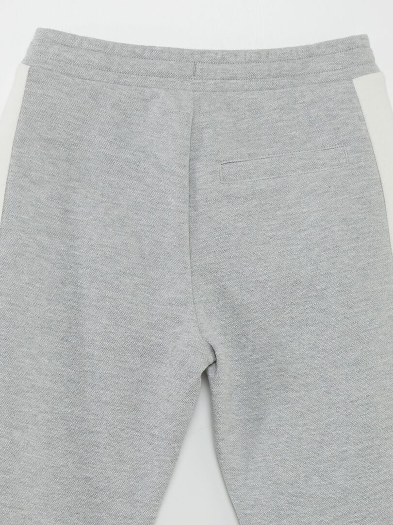 PANTALóN DE JOGGING DE PIQUé DE ALGODóN  GRIS