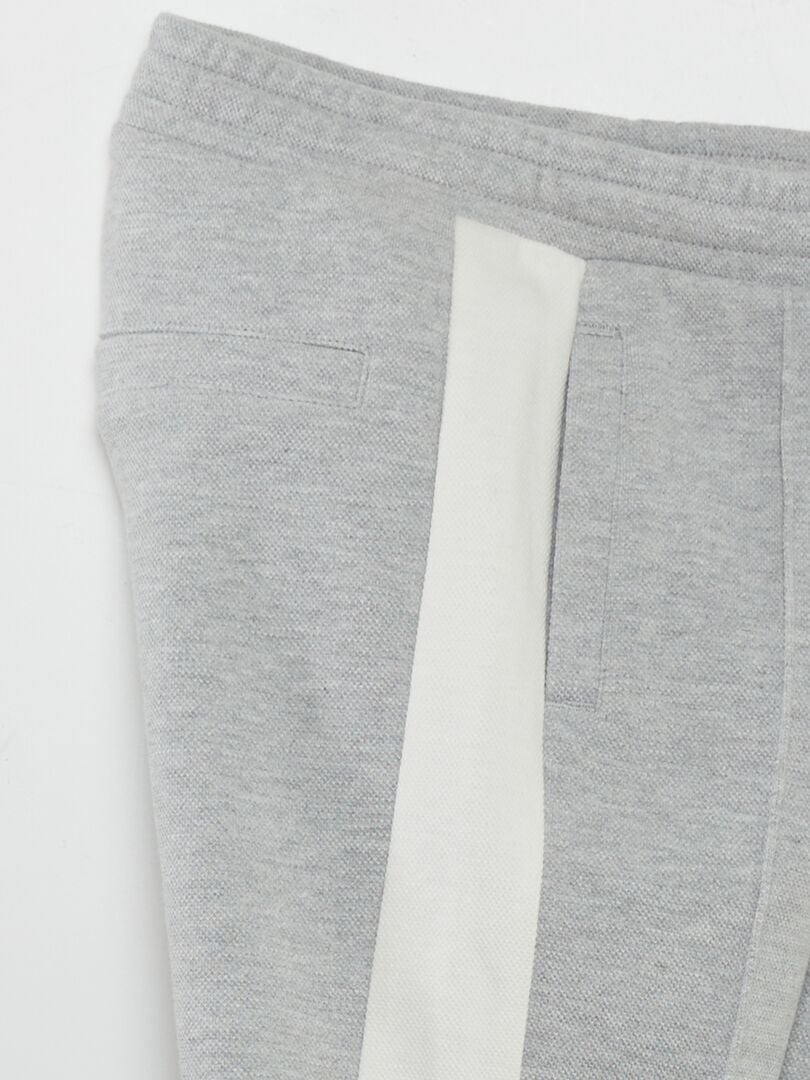 PANTALóN DE JOGGING DE PIQUé DE ALGODóN  GRIS