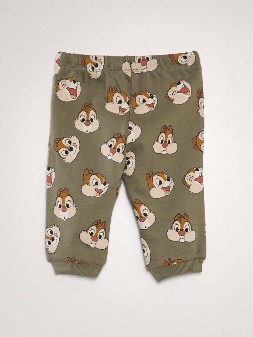 PANTALóN DE JOGGING ESTAMPADO 'CHIP Y CHOP'  VERDE