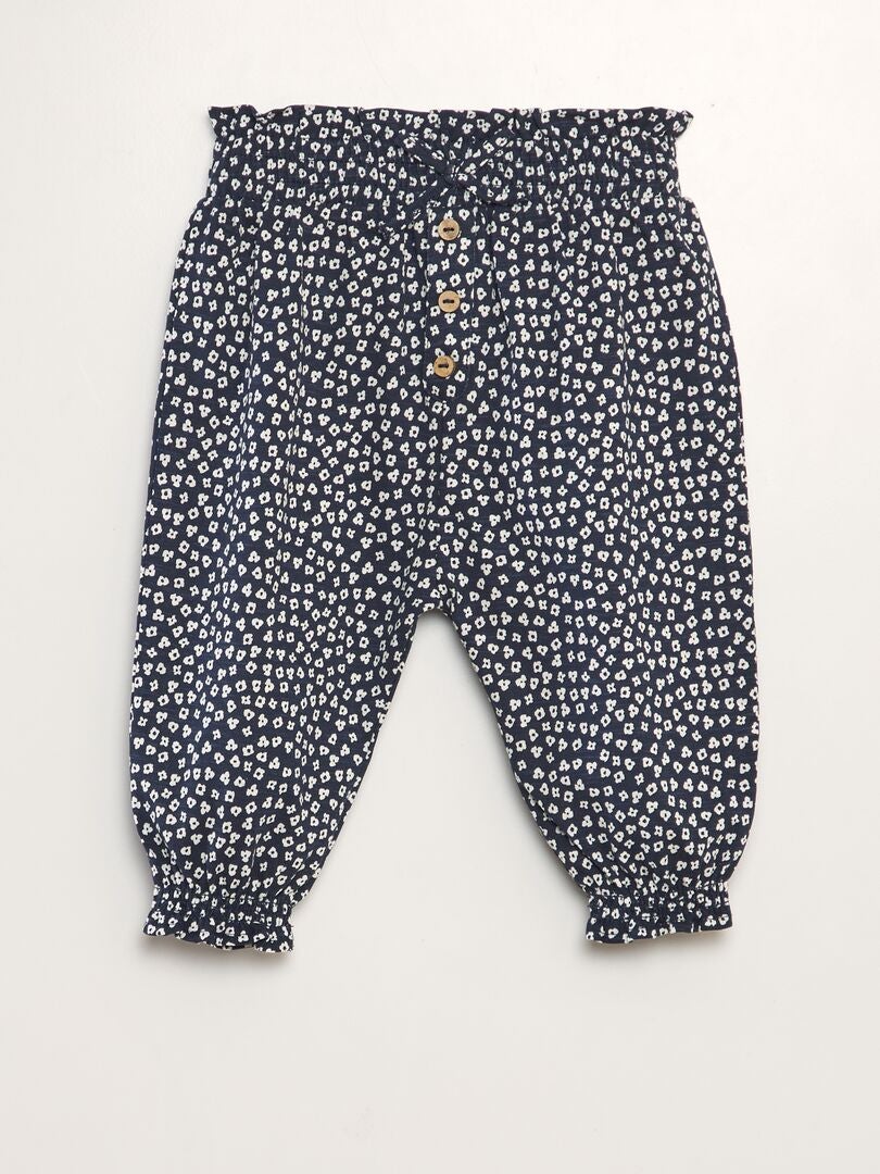 PANTALóN TIPO SAROUEL  AZUL