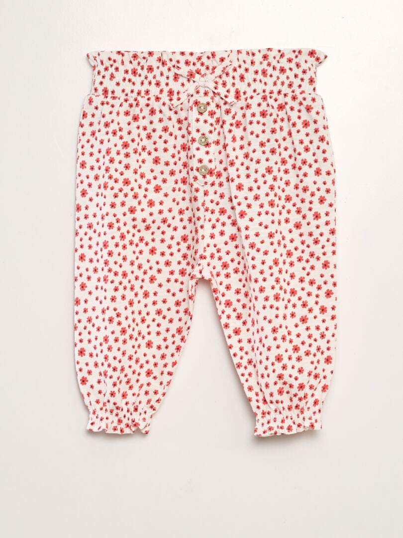 PANTALóN TIPO SAROUEL  BLANCO