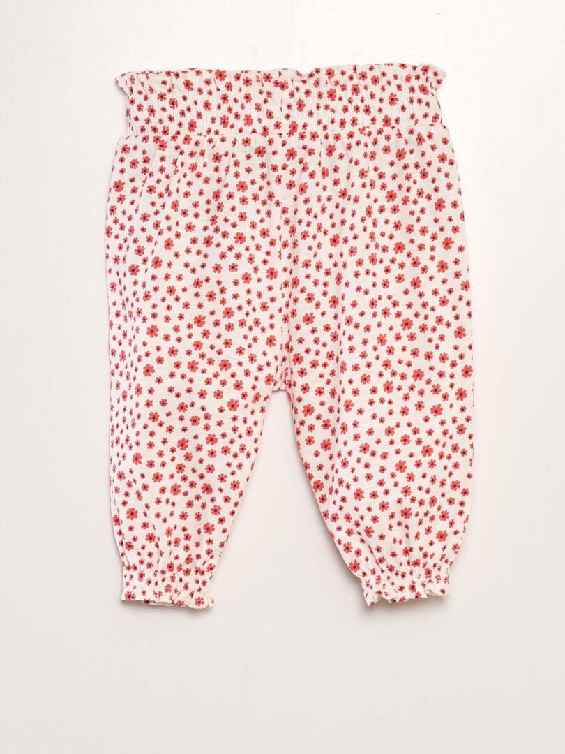 PANTALóN TIPO SAROUEL  BLANCO