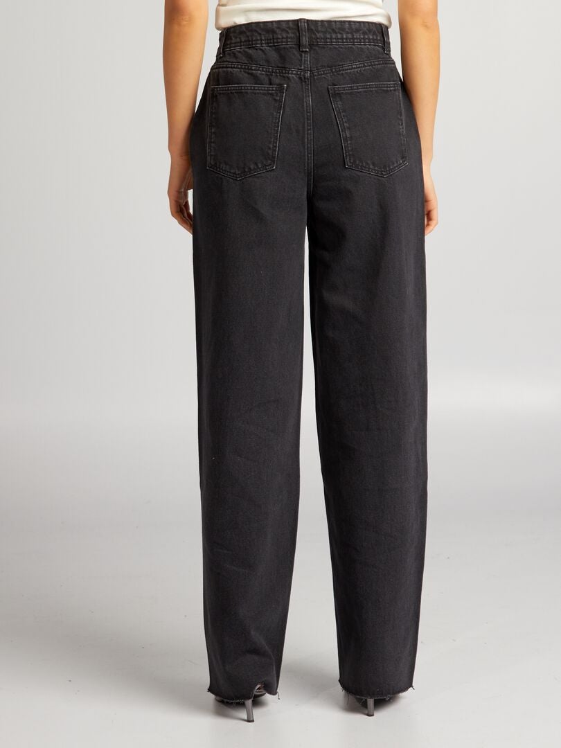 PANTALóN VAQUERO WIDE LEG  GRIS