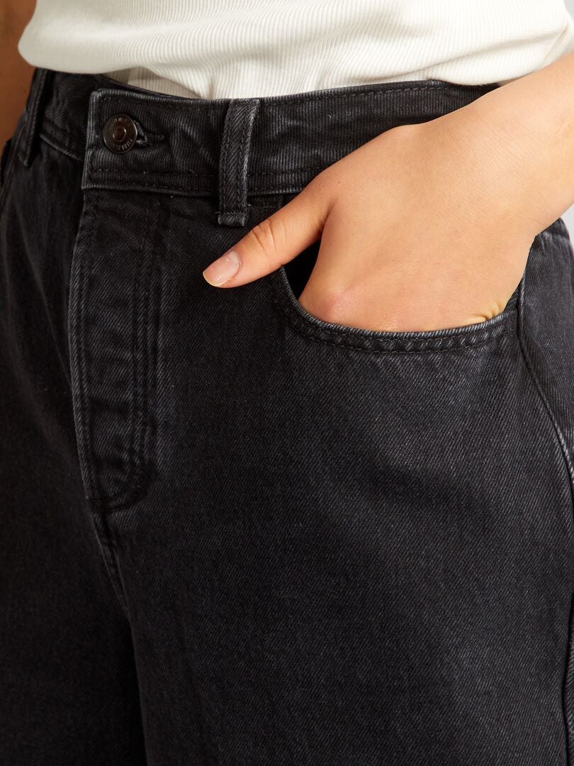 PANTALóN VAQUERO WIDE LEG  GRIS
