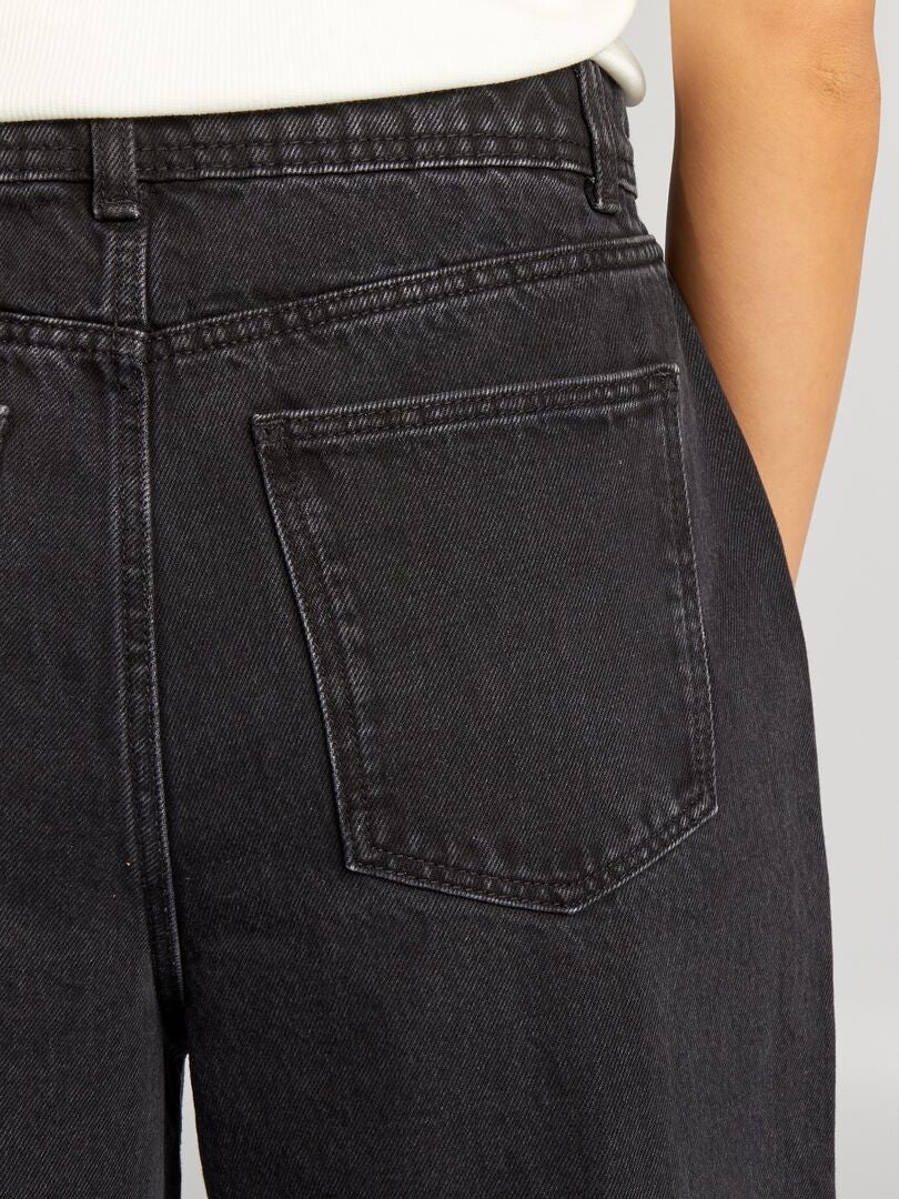 PANTALóN VAQUERO WIDE LEG  GRIS