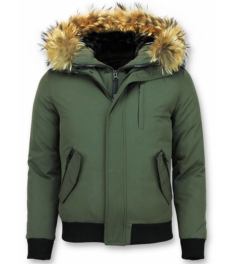 PARKAS HOMBRE  CHAQUETA ACOLCHADA HOMBRE  BASIC  VERDE