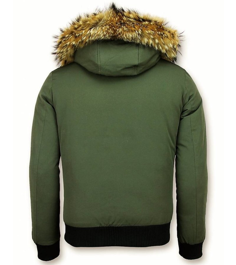 PARKAS HOMBRE  CHAQUETA ACOLCHADA HOMBRE  BASIC  VERDE