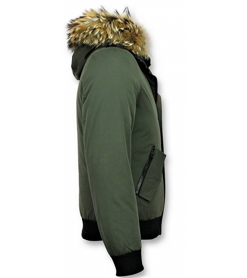 PARKAS HOMBRE  CHAQUETA ACOLCHADA HOMBRE  BASIC  VERDE