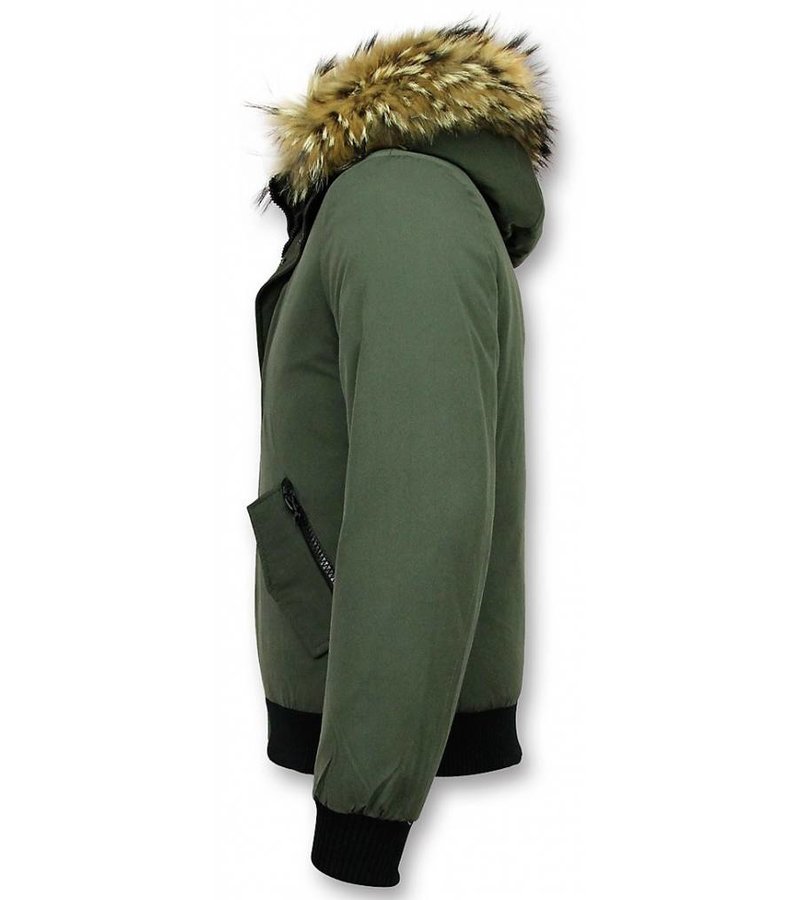 PARKAS HOMBRE  CHAQUETA ACOLCHADA HOMBRE  BASIC  VERDE