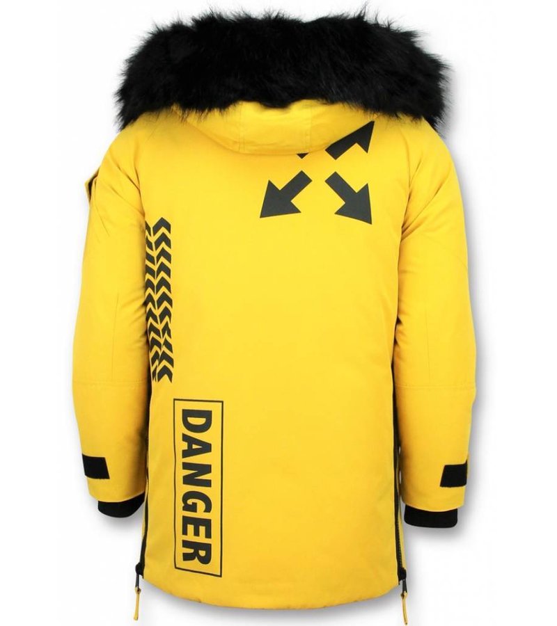 PARKAS HOMBRE  PARKAS AMARILLAS  CHAQUETA ACOLCHADA  AMARILLO