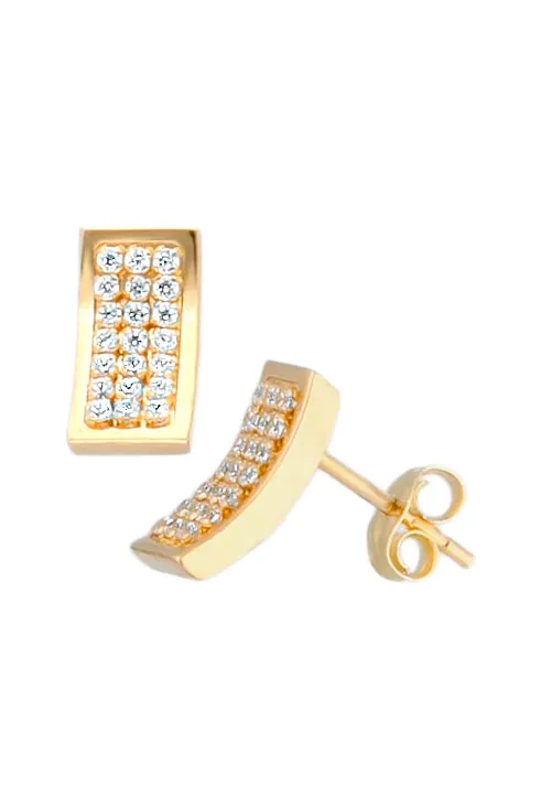 Pendientes oro 18k con circonitas 030_2797