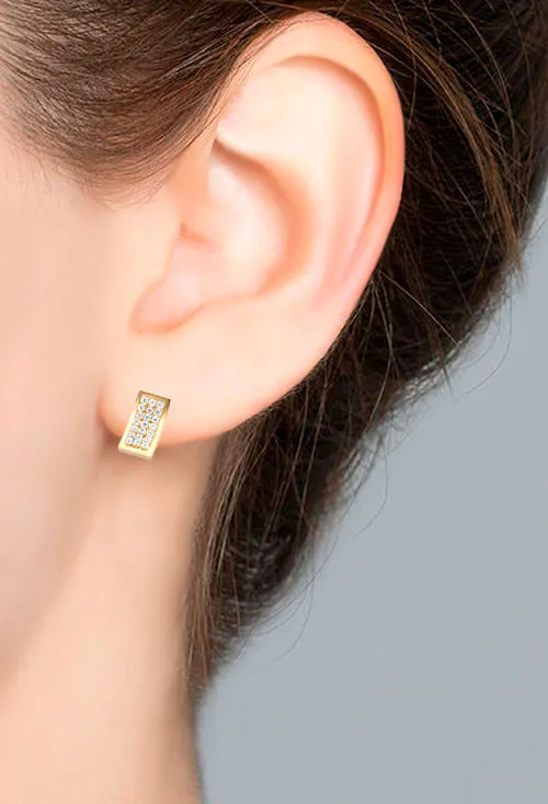 Pendientes oro 18k con circonitas 030_2797