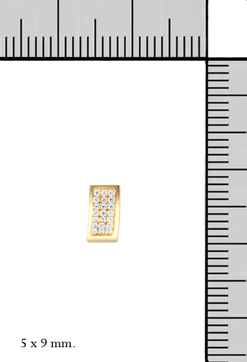 Pendientes oro 18k con circonitas 030_2797