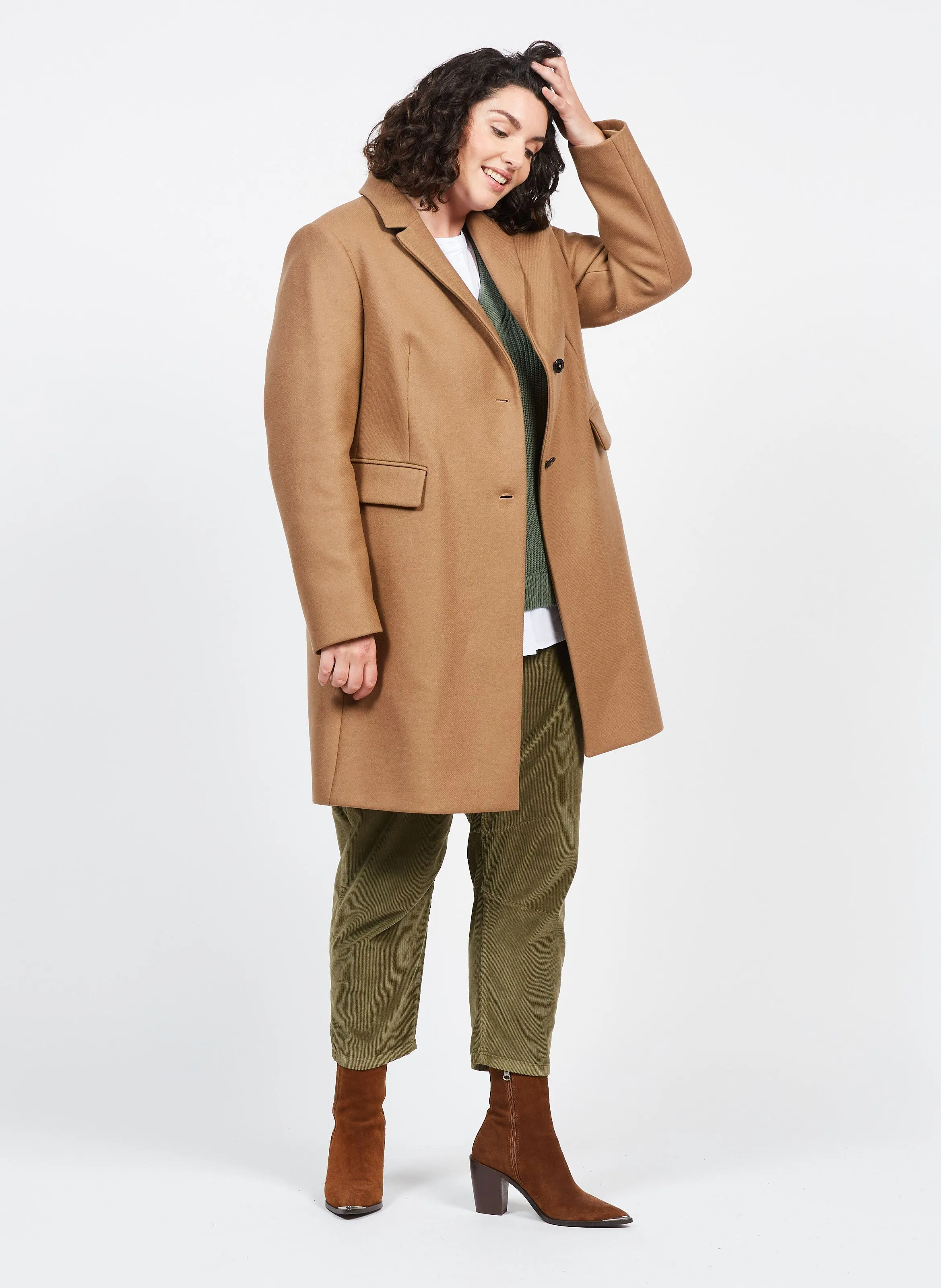 RECANATI  PANTALóN DE PANA ELáSTICO EN MARRON