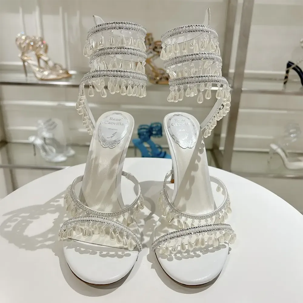 Rene Caovilla Sandalia Mujer Candelabro Marfil 105 C10182105R001CYTS