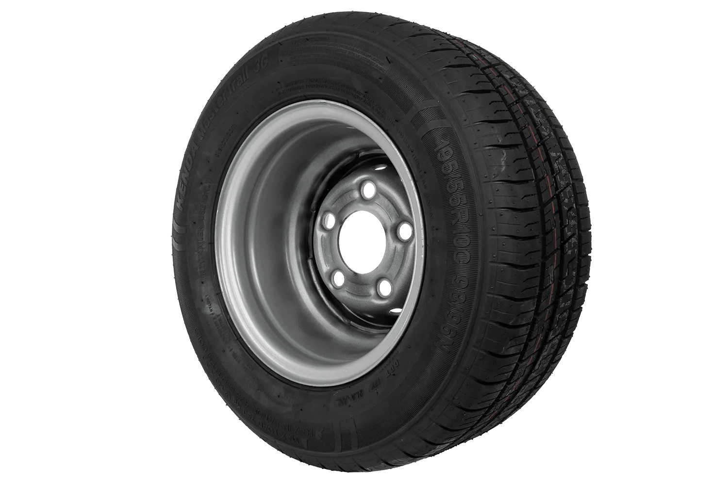 RUEDA REFORZADA PARA REMOLQUE KENDA TIRE 195/55 R10C 98/96N KENDA RIM 6IX10