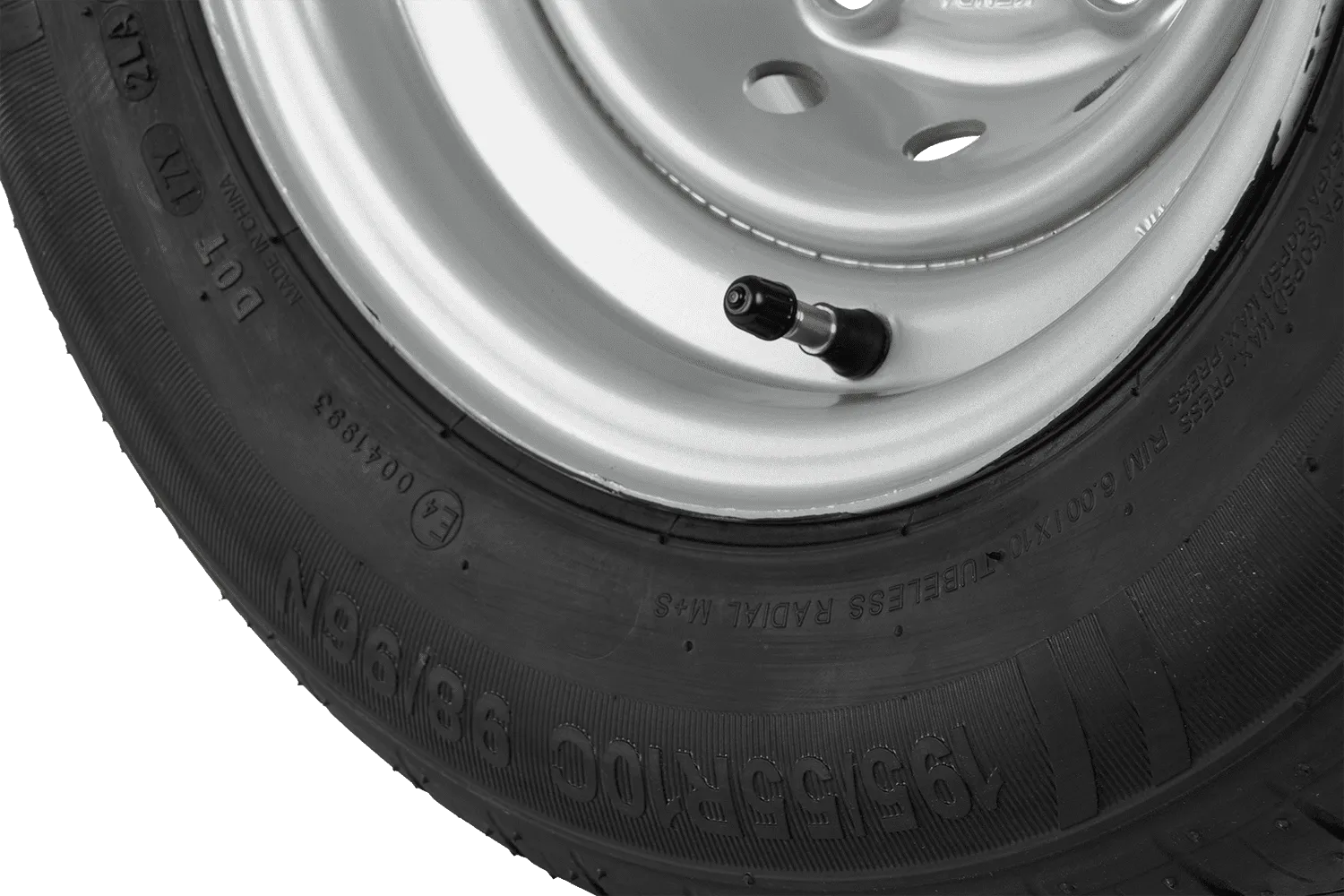 RUEDA REFORZADA PARA REMOLQUE KENDA TIRE 195/55 R10C 98/96N KENDA RIM 6IX10