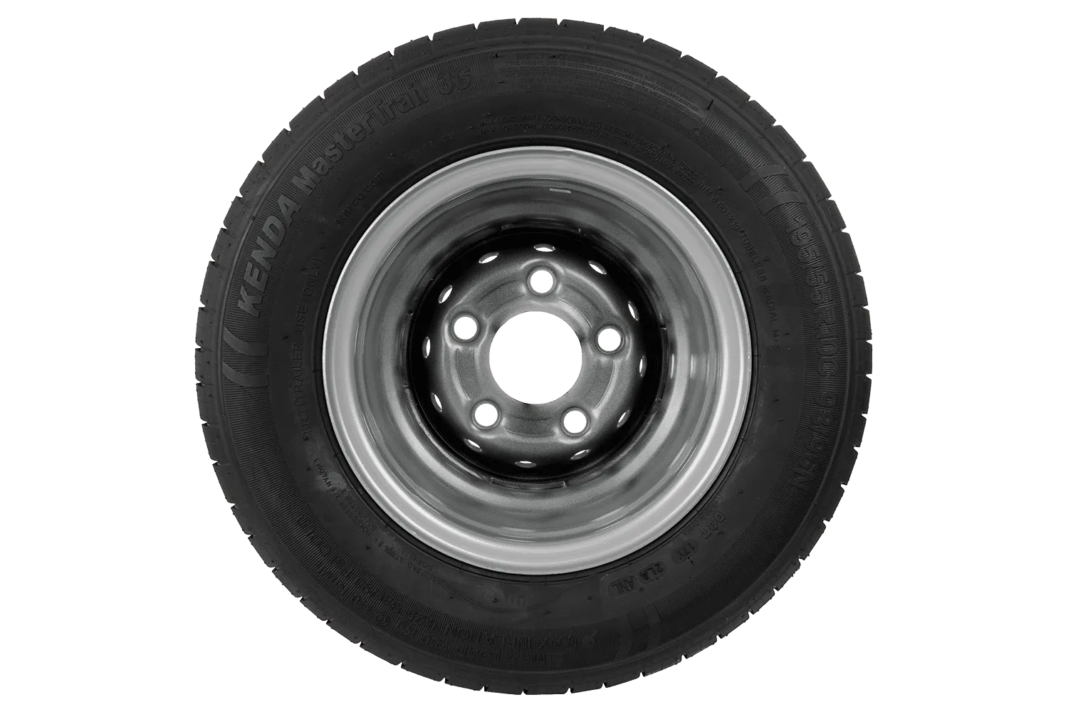 RUEDA REFORZADA PARA REMOLQUE KENDA TIRE 195/55 R10C 98/96N KENDA RIM 6IX10