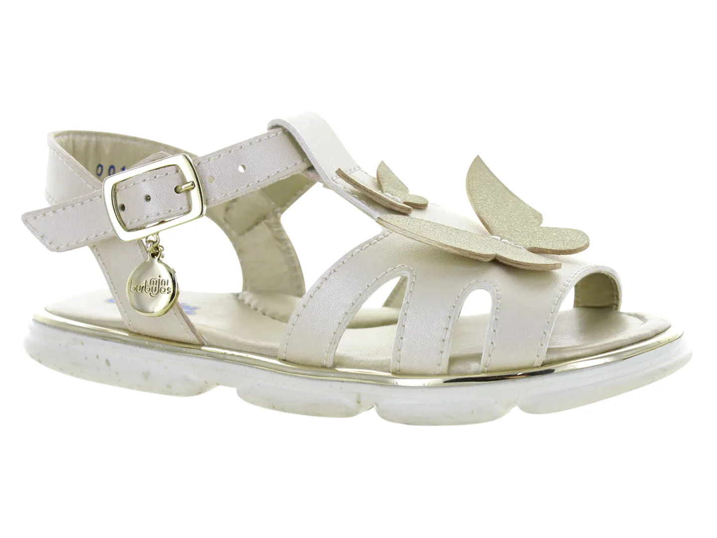SANDALIAS MINIBURBUJAS 14308 BEIGE PARA NIñA