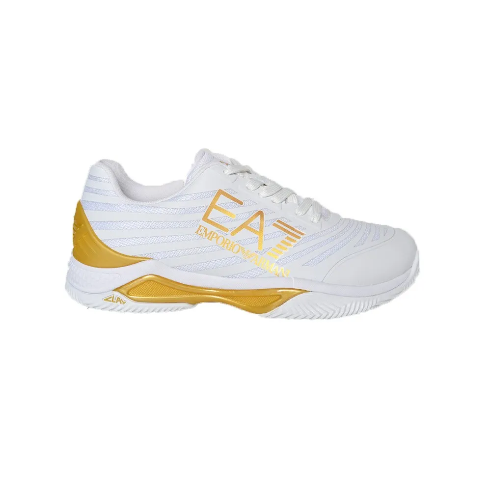 Sneakers EA7 Emporio Armani X8X079 XK203 R579 Color Blanco y Oro