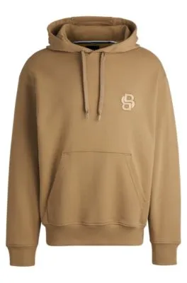 Sudadera con capucha oversize fit en algodón con monograma Double B