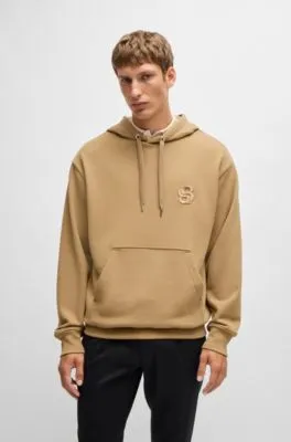 Sudadera con capucha oversize fit en algodón con monograma Double B