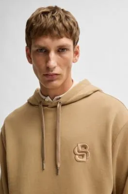 Sudadera con capucha oversize fit en algodón con monograma Double B