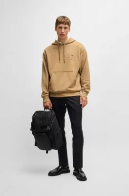 Sudadera con capucha oversize fit en algodón con monograma Double B