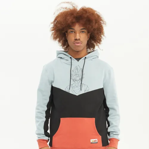 SUDADERA NIñO HYDROPONIC CON CAPUCHA DB558Y02 GOKU SAIYAN HD MISTY BLUEAZUL CLARO