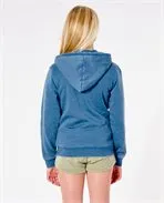 Sudadera Rip Curl niña con capucha Wave Shaper Dark Teal Ref. JFEBD9 azul logo pecho
