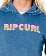 Sudadera Rip Curl niña con capucha Wave Shaper Dark Teal Ref. JFEBD9 azul logo pecho