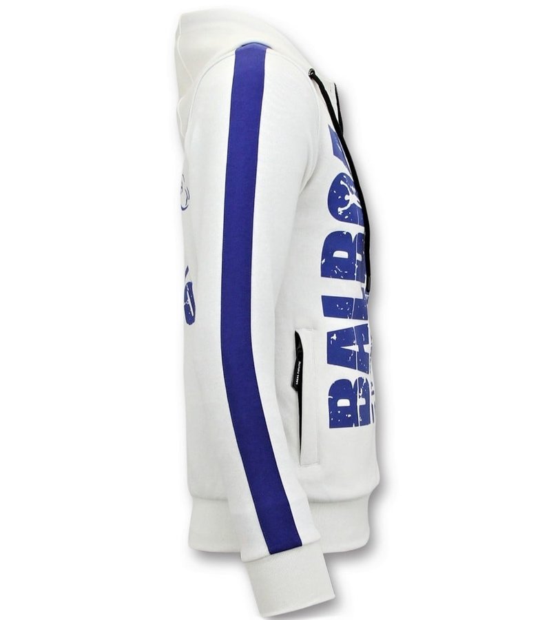 SUDADERAS CON CREMALLERA  ROCKY BALBOA  CHAQUETA   BLANCO