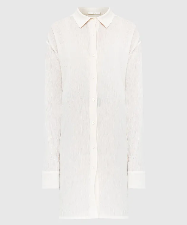 The Row Devite Shirt in Light Beige