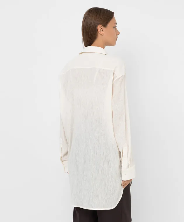 The Row Devite Shirt in Light Beige