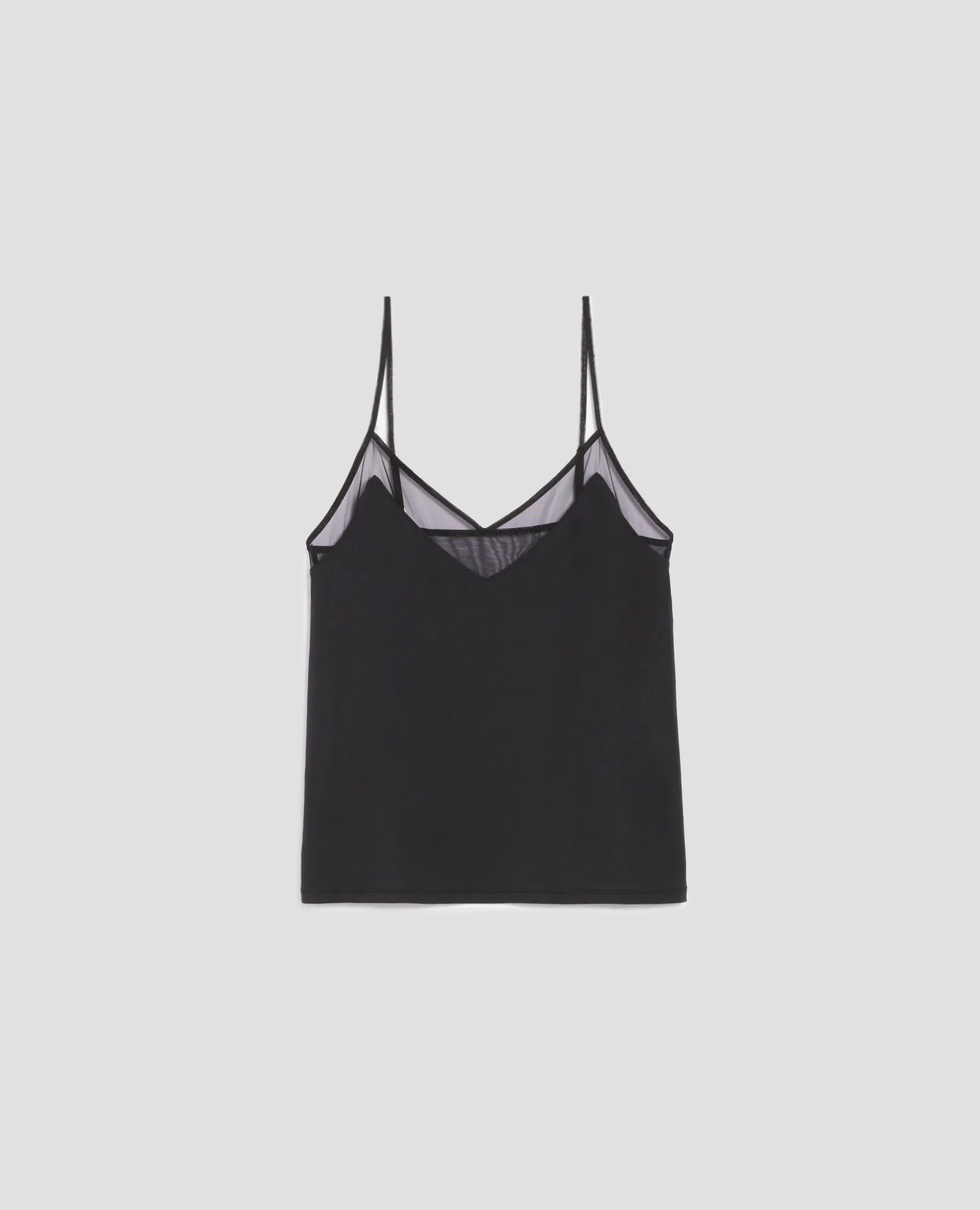 Top fluido con tirantes finos black