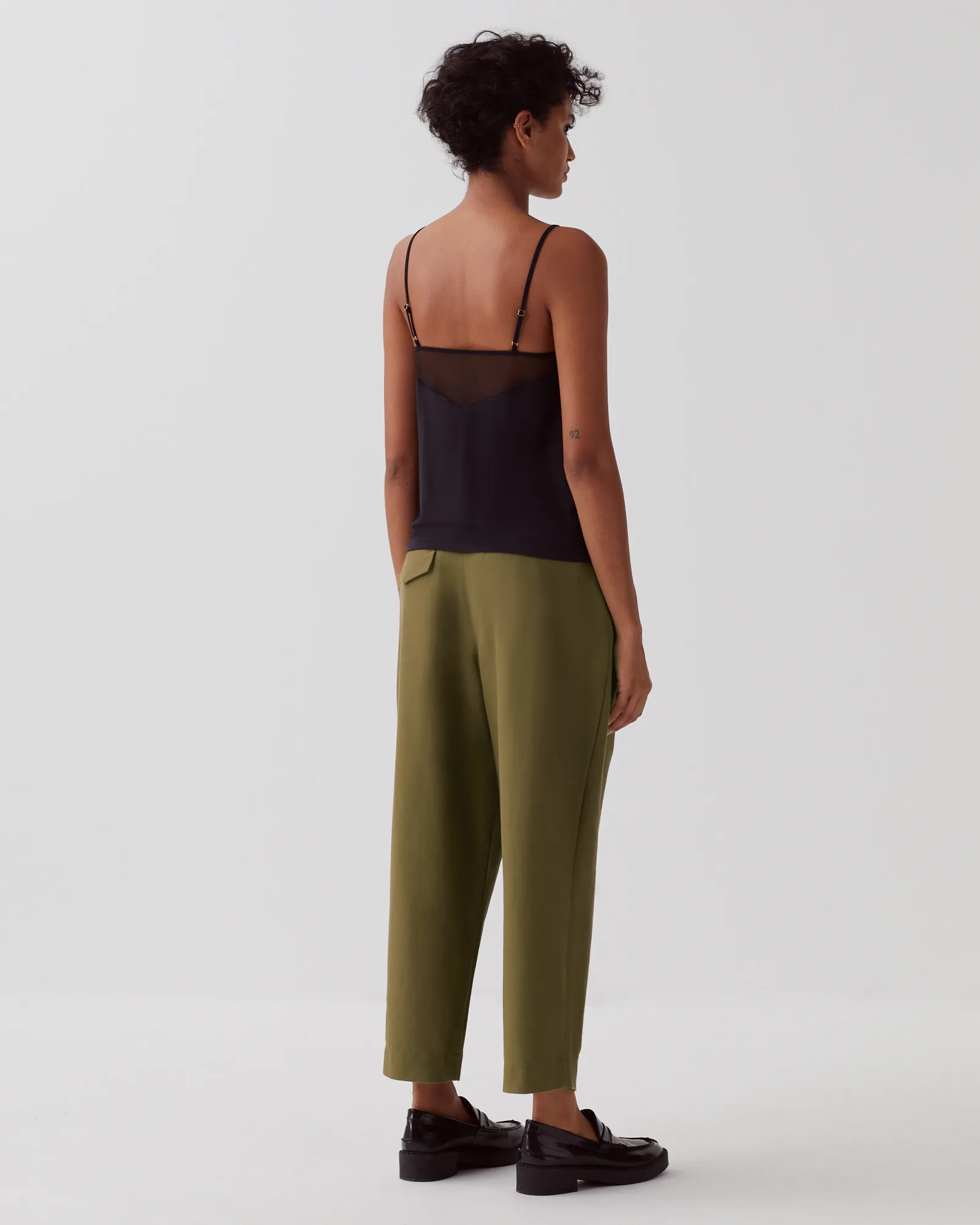 Top fluido con tirantes finos black