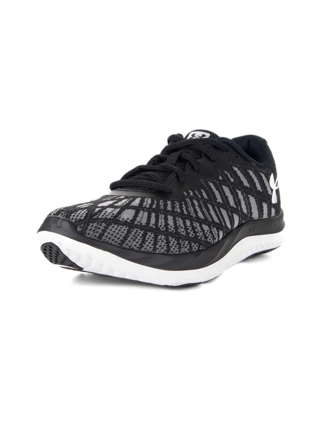 UNDER ARMOUR  ZAPATILLAS NEGRAS Y GRISES UA CHARGED BREEZE 2 MUJER