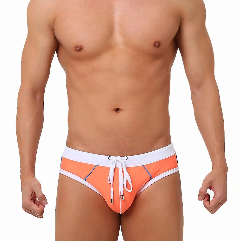 UXH BRAND TRAJES DE BAñO PARA HOMBRES CON PUSHUP BLUE TRUNKS BOXER HIQ SEXY MEN TRAJE DE BAñO TRANSPIRABLE SPEED MATCHING BEAC