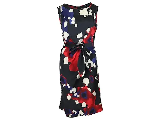 Vestido New Della estampado de Diane Von Furstenberg en seda multicolor Impresión de pitón 