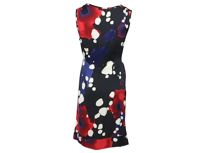 Vestido New Della estampado de Diane Von Furstenberg en seda multicolor Impresión de pitón 