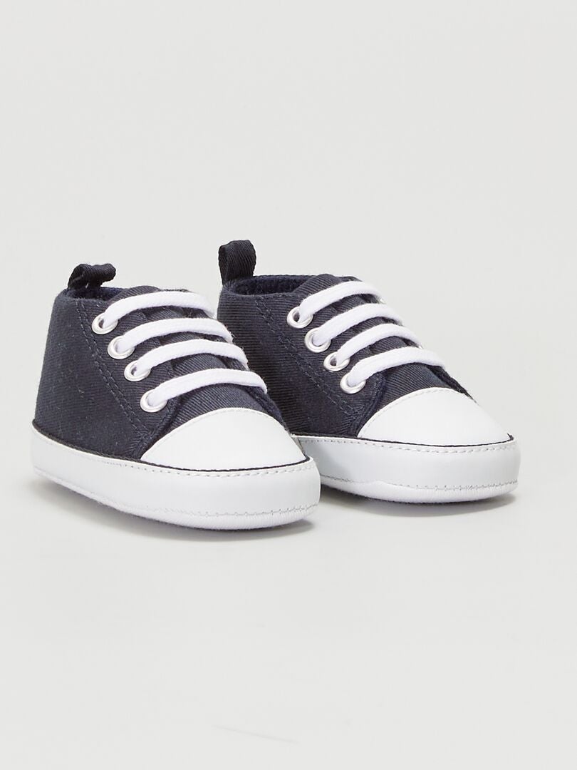 ZAPATILLAS ALTAS DE TELA  MARINO