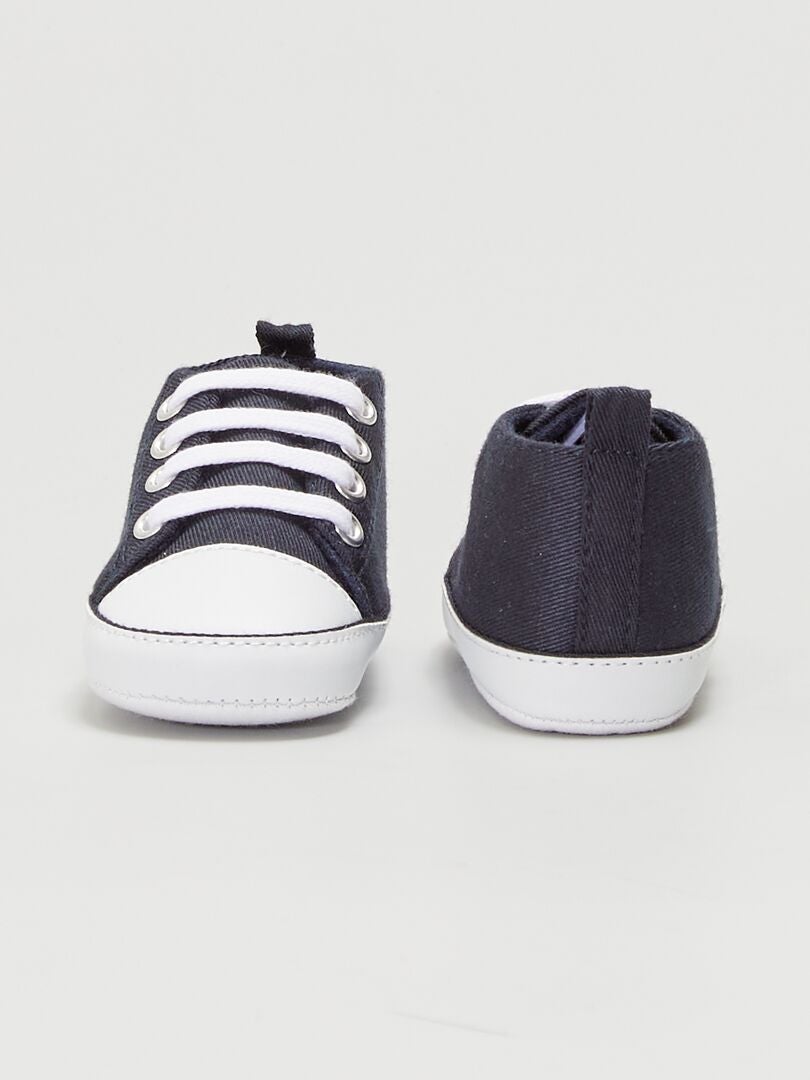 ZAPATILLAS ALTAS DE TELA  MARINO