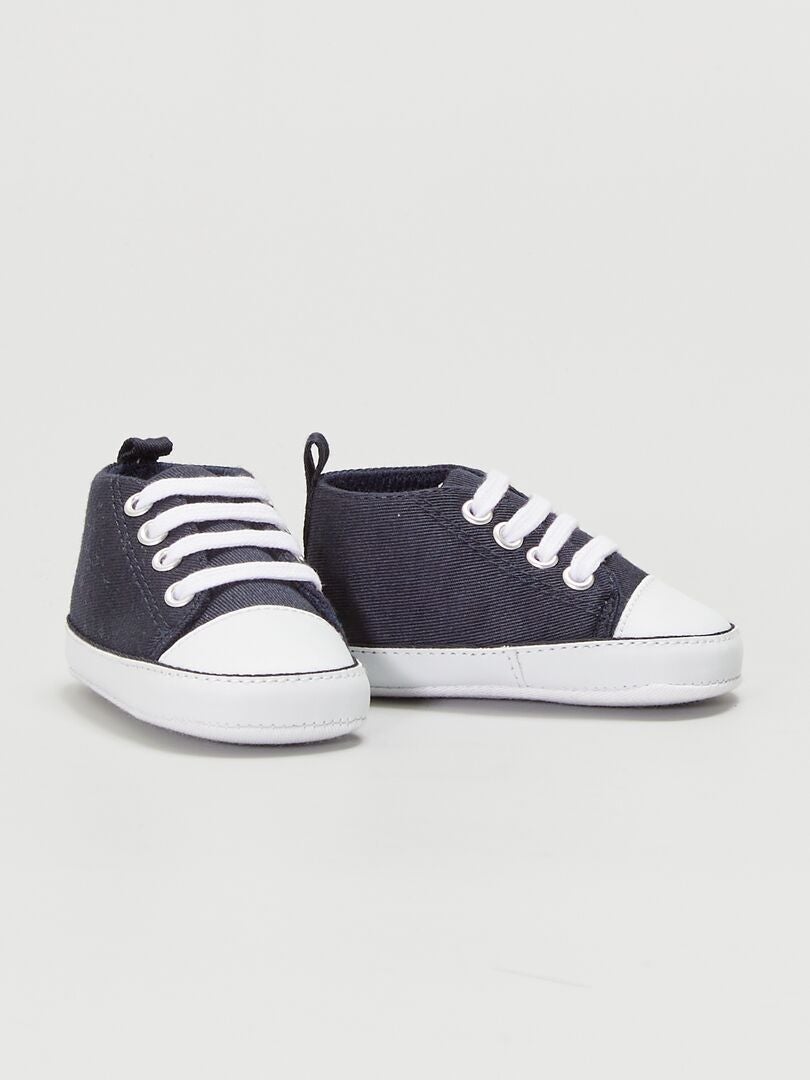 ZAPATILLAS ALTAS DE TELA  MARINO