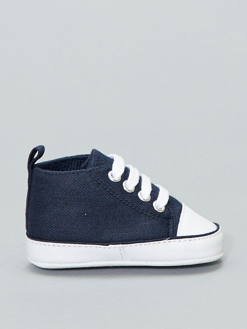 ZAPATILLAS ALTAS DE TELA  MARINO